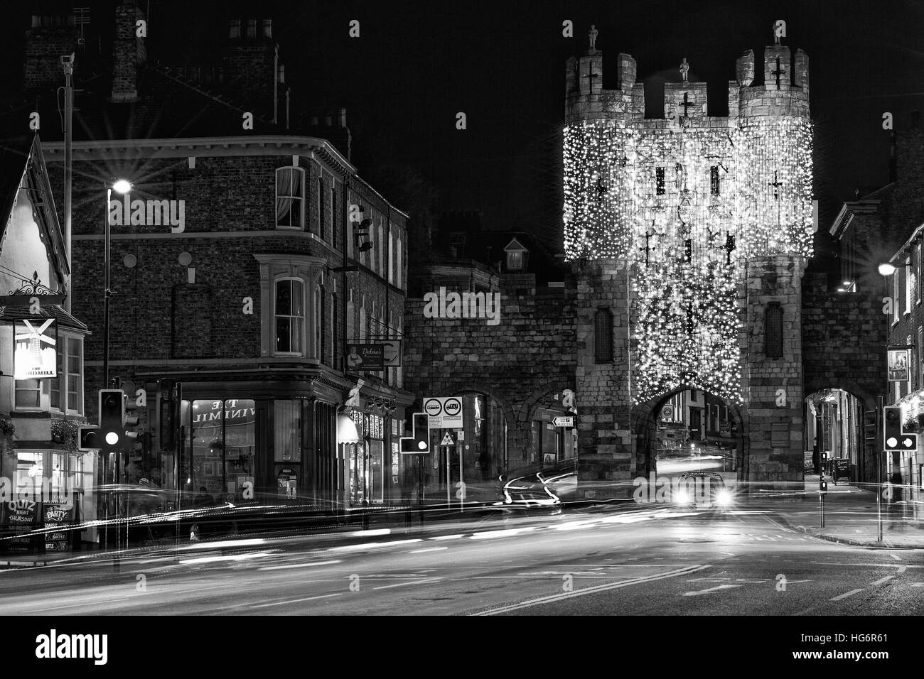 York, Micklegate Bar facing South Stock Photo Alamy