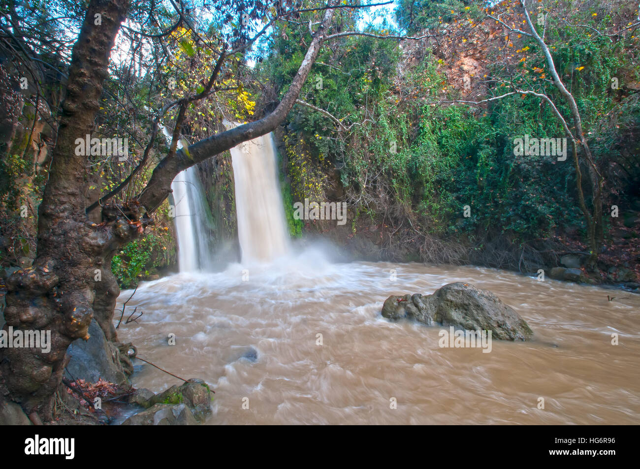 Banias Waterfalls, Israel, Stock Photo