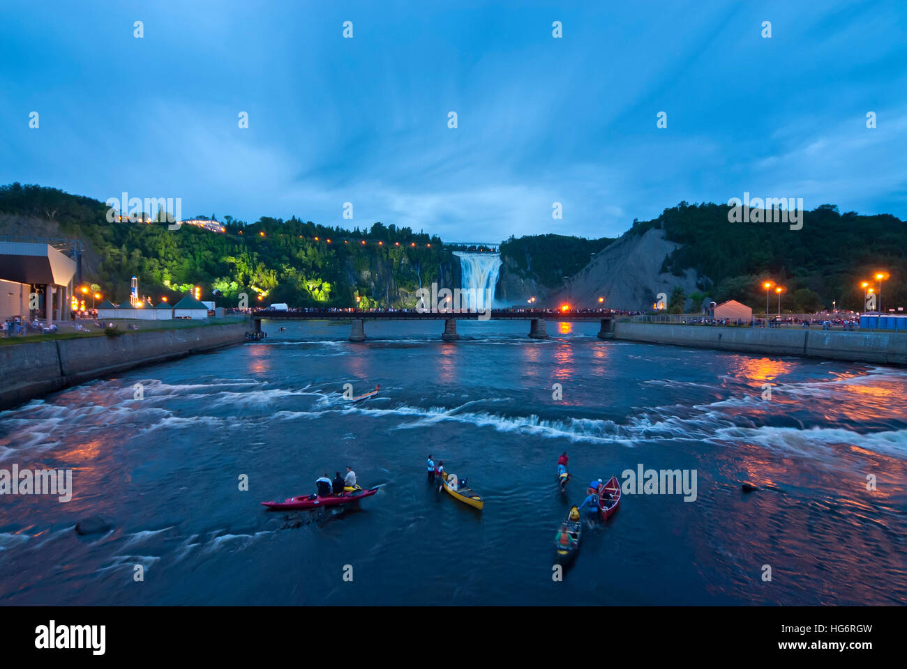 Montmorency falls, Quebec, Canada Stock Photo