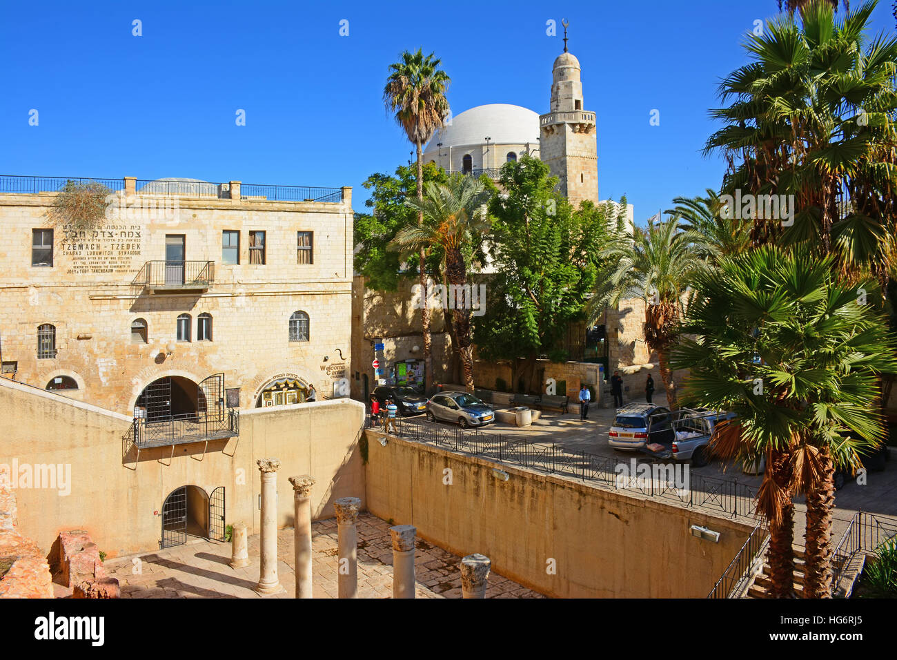 Old city - Kardo, Jerusalem, Israel Stock Photo