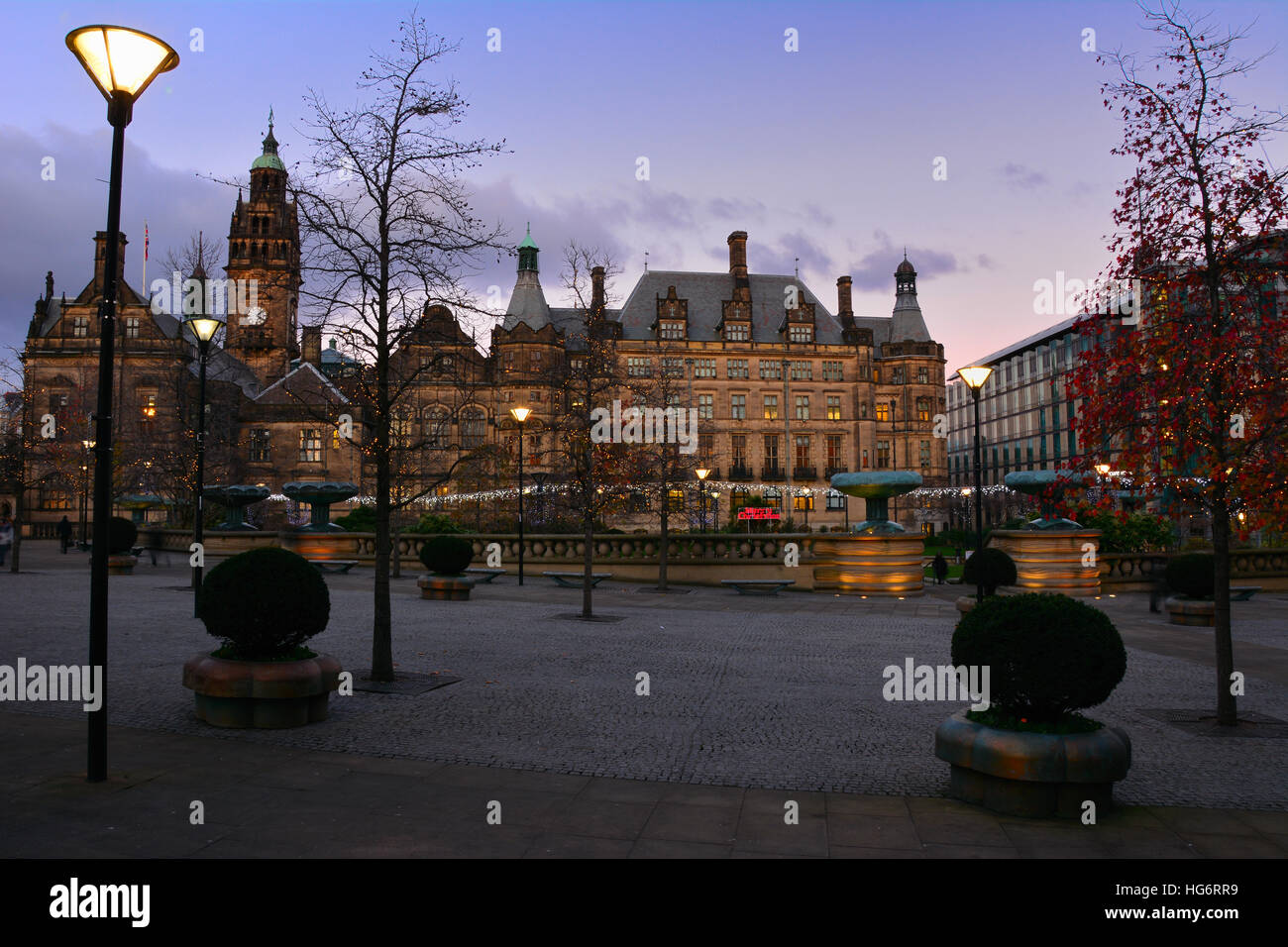 Sheffield Town Hall Stock Photo Alamy