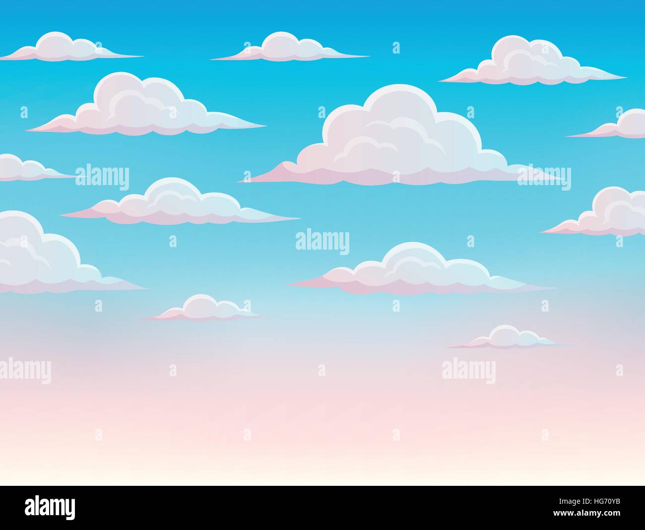 Pink sky theme background 1 - eps10 vector illustration. Stock Vector