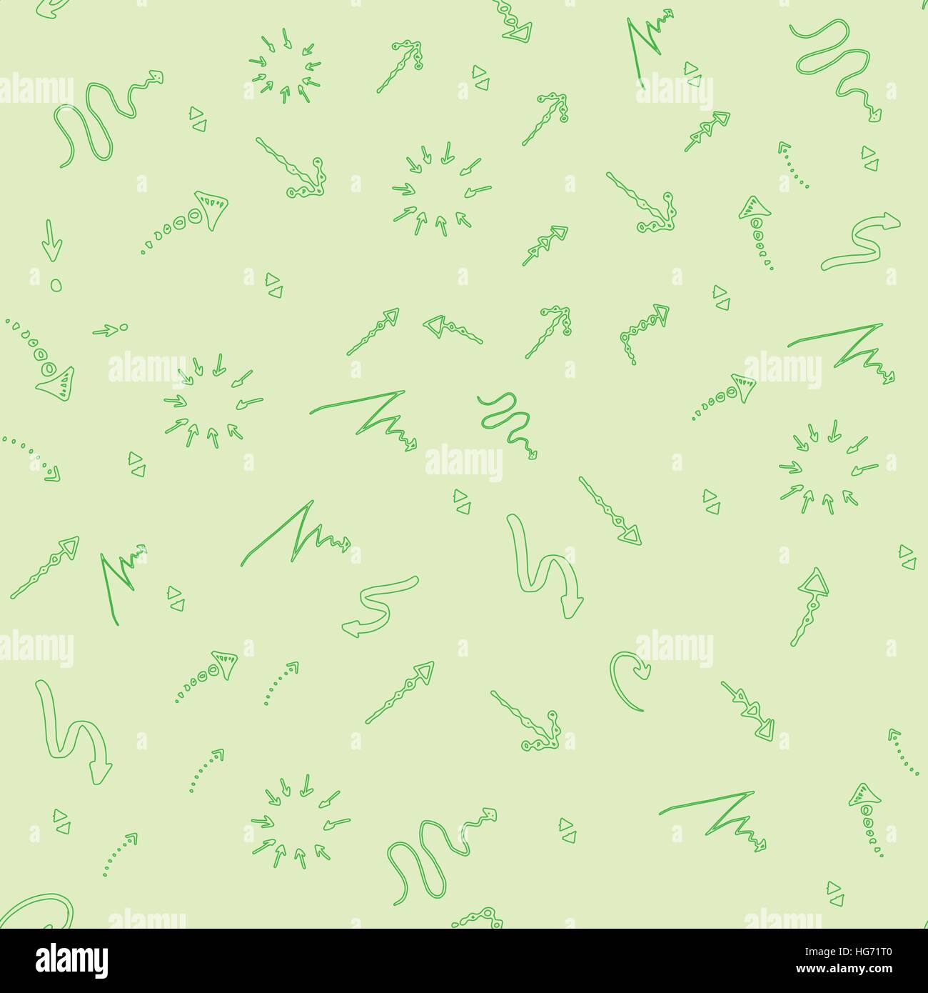 Seamless doodle ink pointer and arrow pattern Stock Vector Image & Art ...