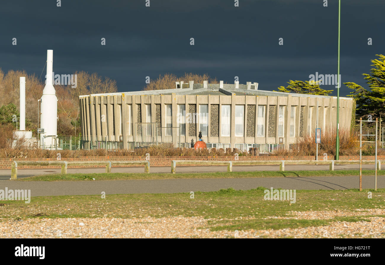 Southern Water pumping station building in Littlehampton, West Sussex, England, UK. Stock Photo