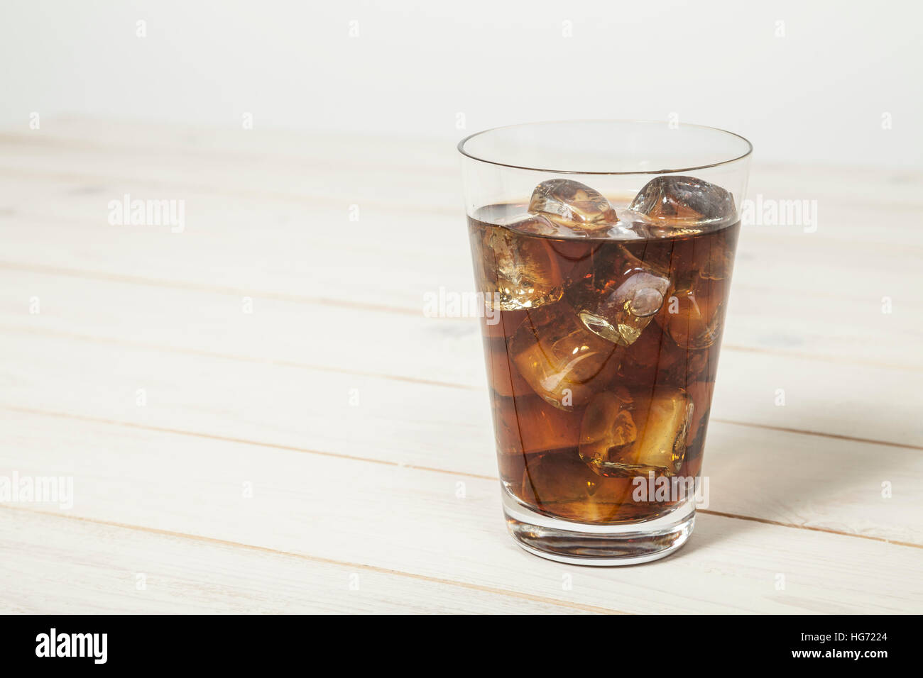 Coke on table Stock Photo