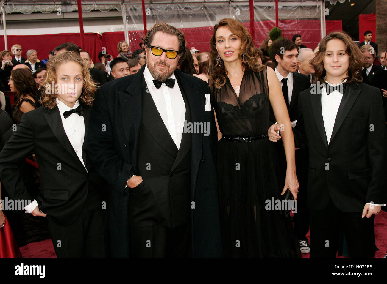 Director Julian Schnabel, wife Olatz Lopez Garmendia and family arrives