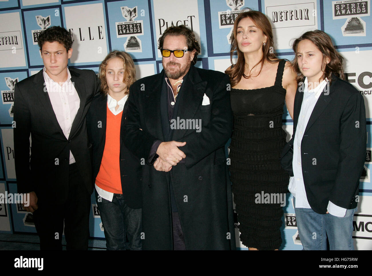 Director Julian Schnabel, wife Olatz Lopez Garmendia and family arrives