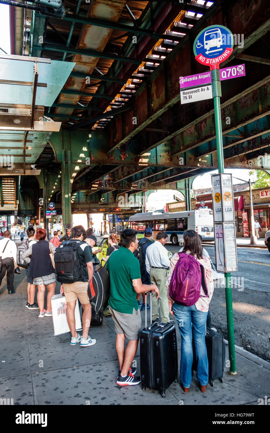 New York New York City NYC Queens Jackson Heights Roosevelt Avenue