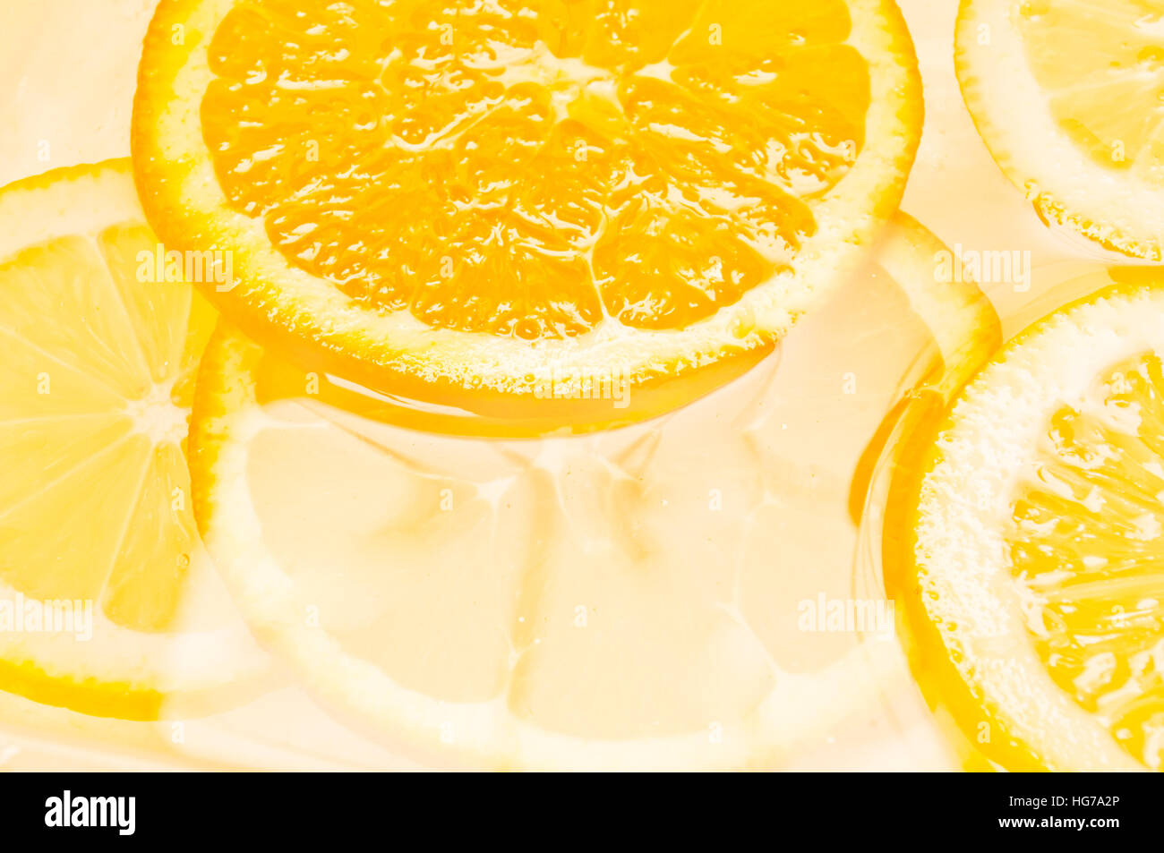 Slices orange in water hi-res stock photography and images - Alamy