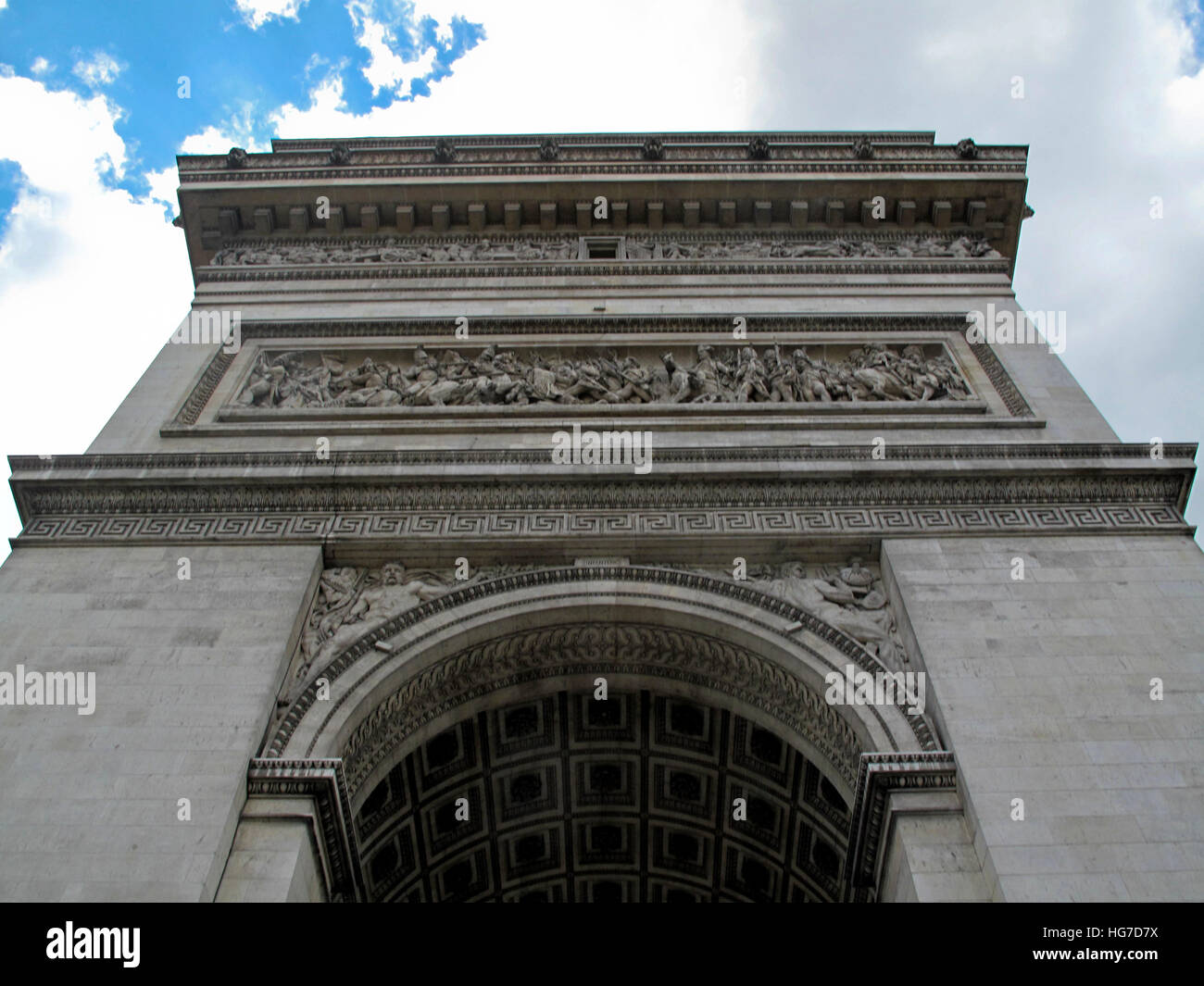 Wide view arc de triomphe hi-res stock photography and images - Alamy