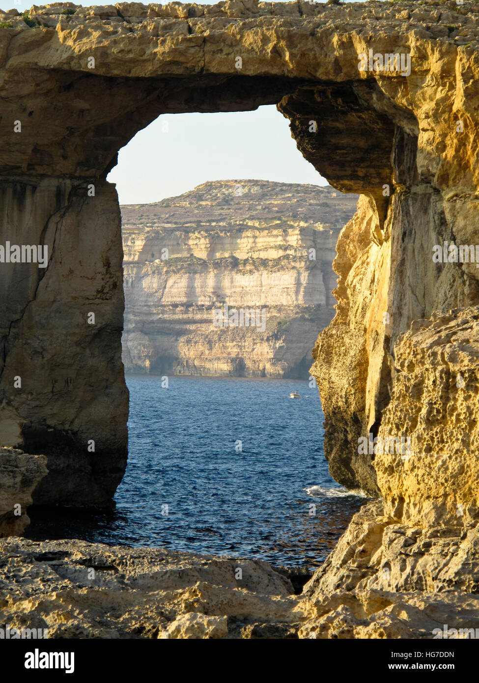 The Azure Window Malta Stock Photo