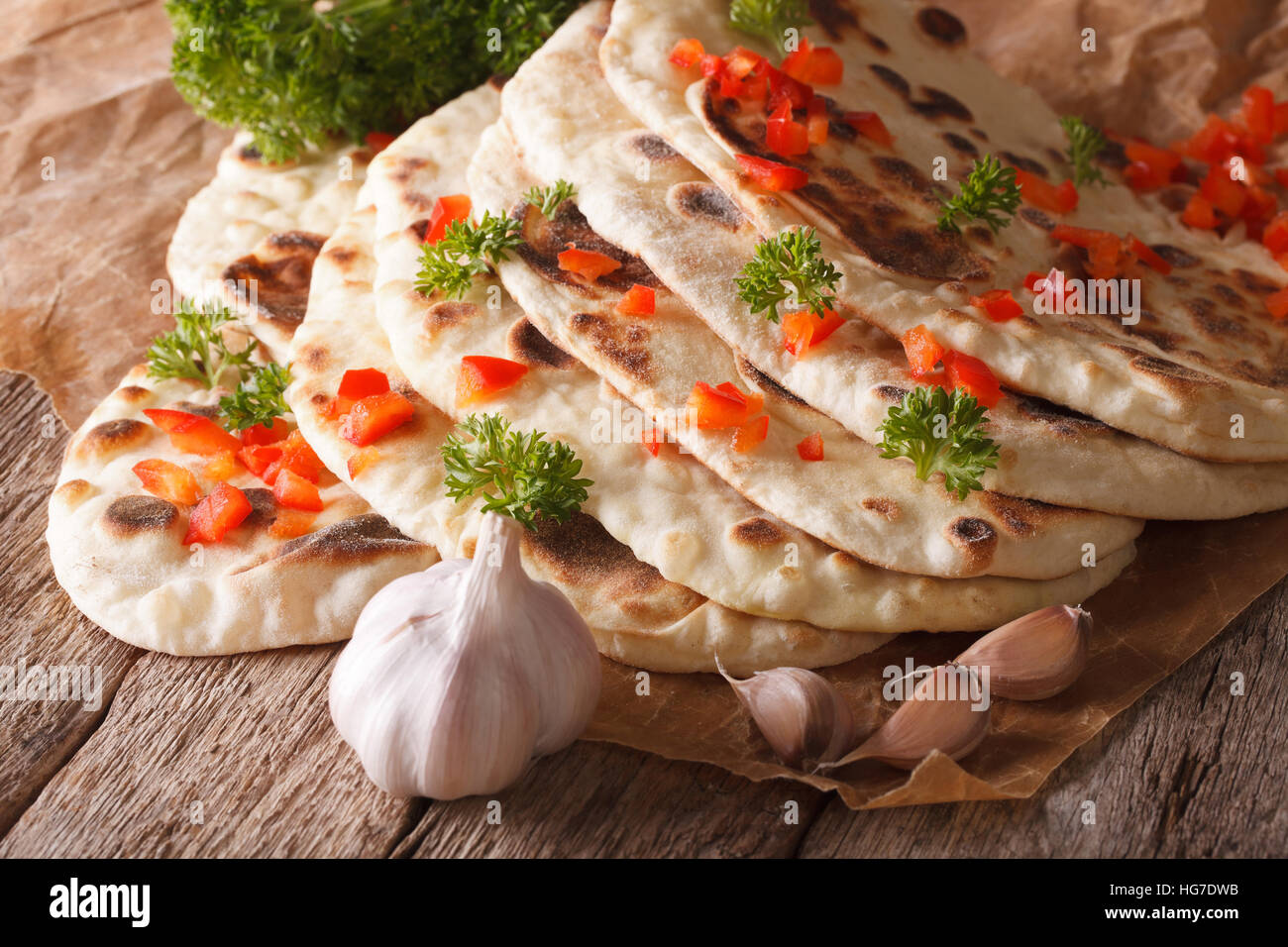 Indian nan flat bread hires stock photography and images Alamy