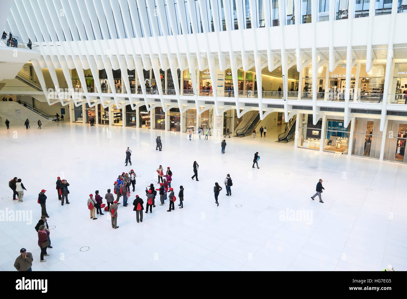 The Oculus at Westfield World Trade Center, Lower Manhattan, NYC,  USA Stock Photo