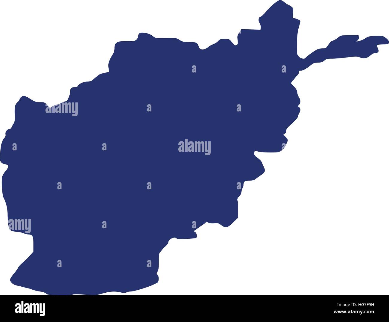 Afghanistan map Stock Vector