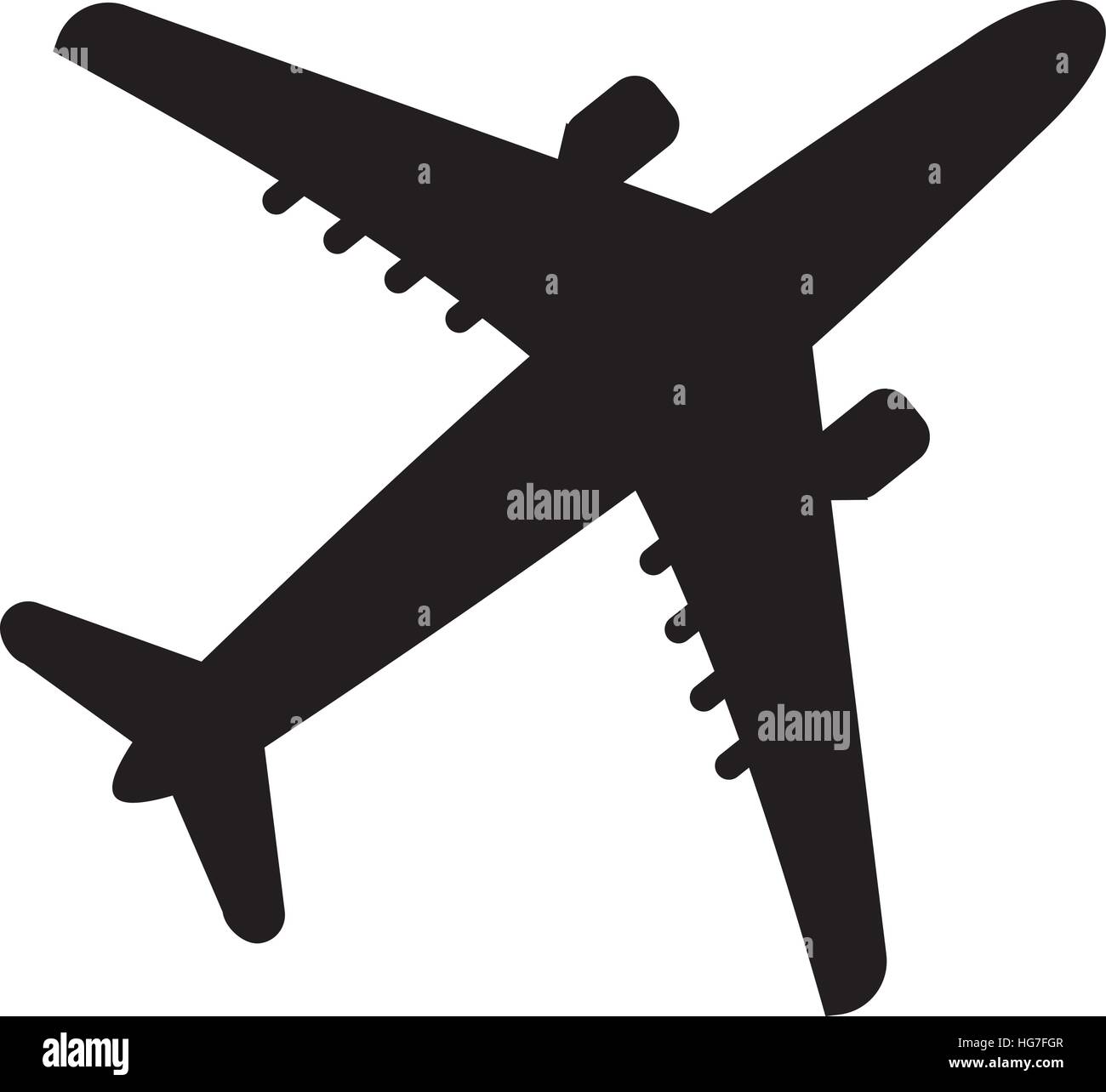 Simple vector of an Airplane Stock Vector Image & Art - Alamy