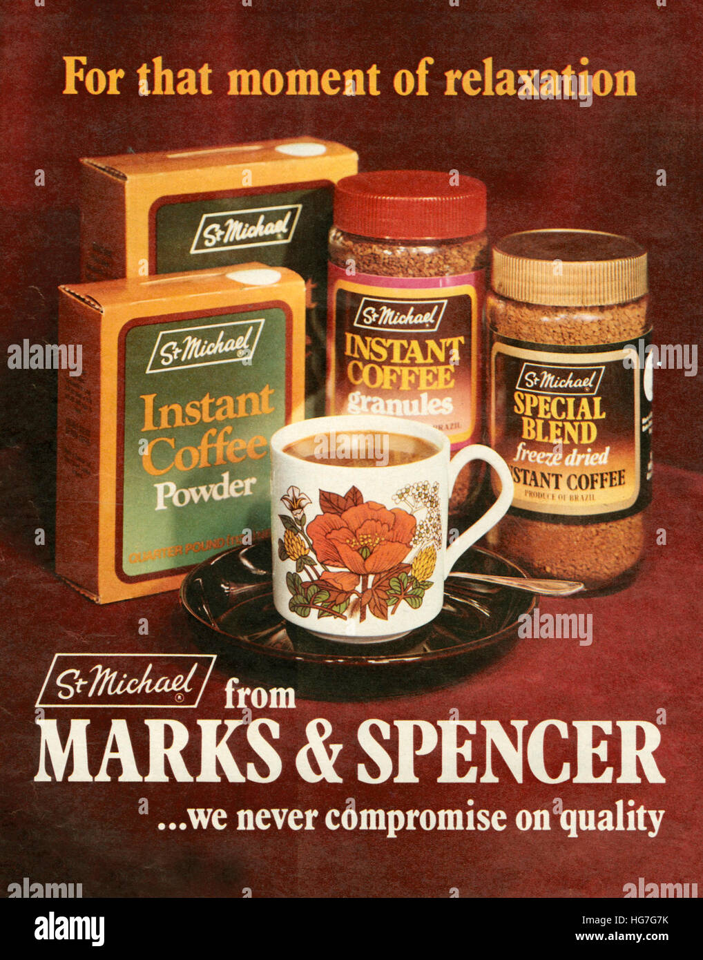 1950s UK Marks and Spencer Magazine Advert Stock Photo Alamy