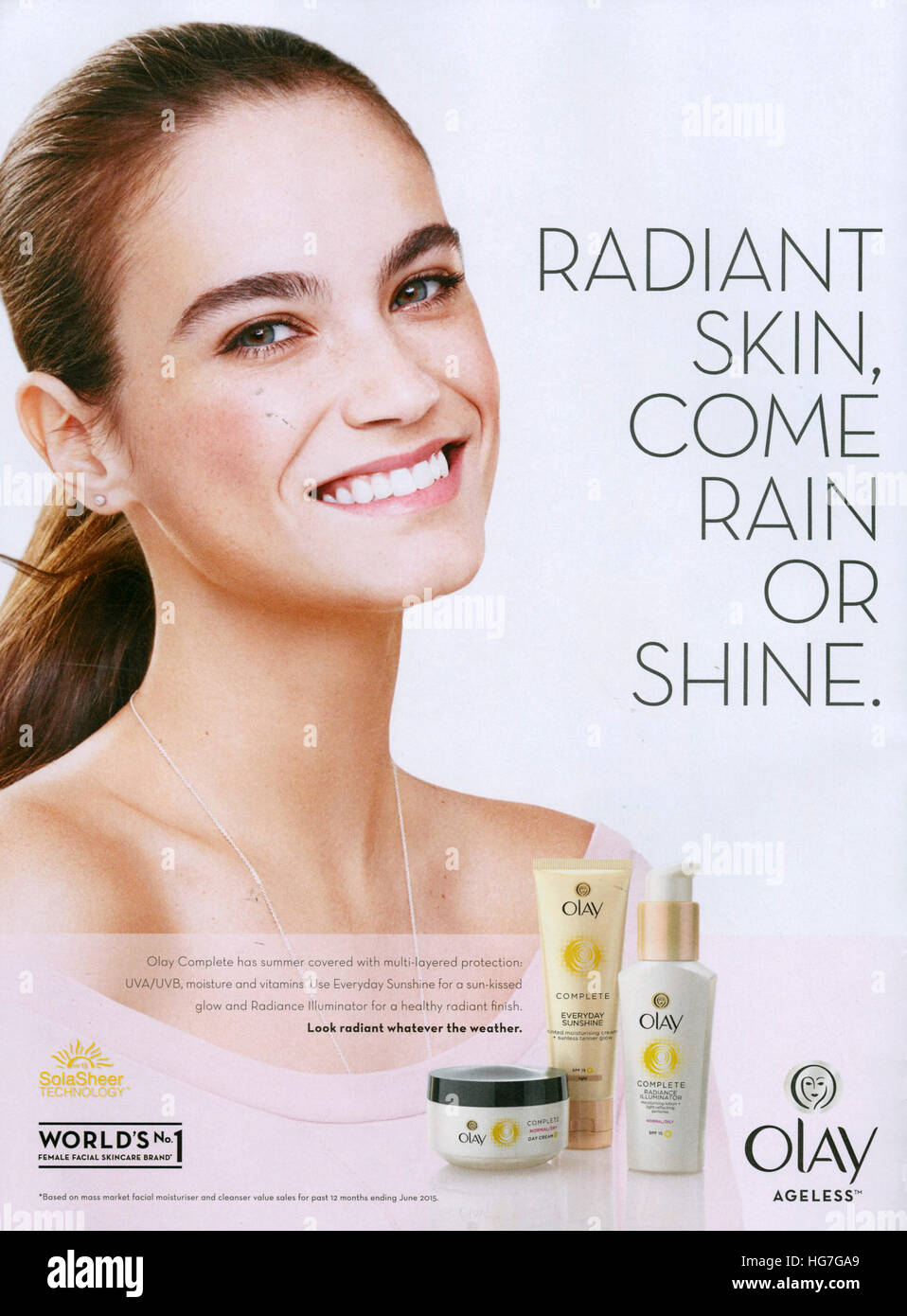 2010s UK Olay Magazine Advert Stock Photo Alamy