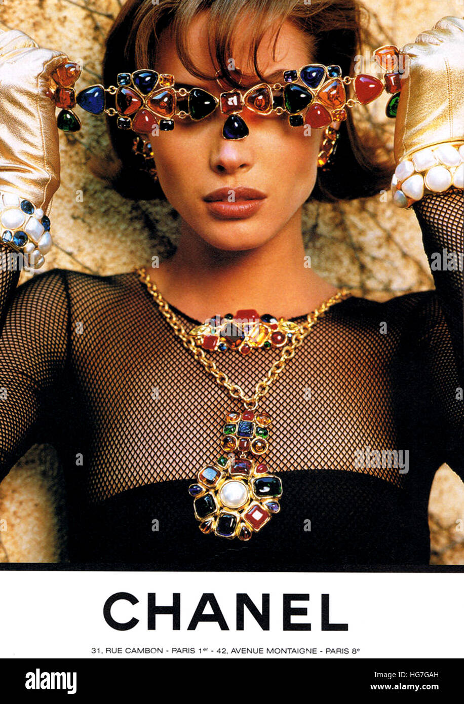 1990s UK Chanel Magazine Advert Stock Photo - Alamy