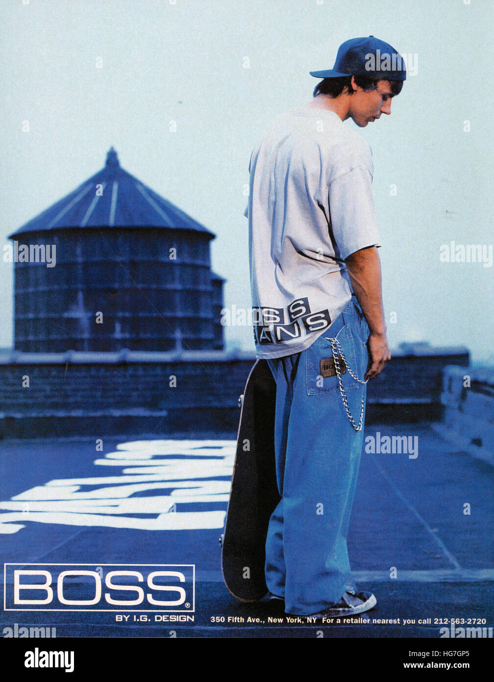 1990s USA Boss Magazine Advert Stock Photo - Alamy