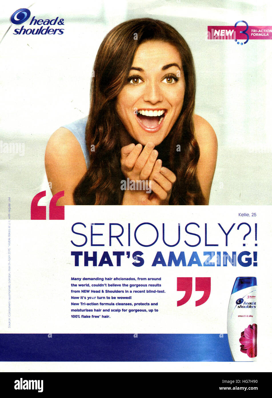 2010s UK Head and Shoulders Magazine Advert Stock Photo Alamy