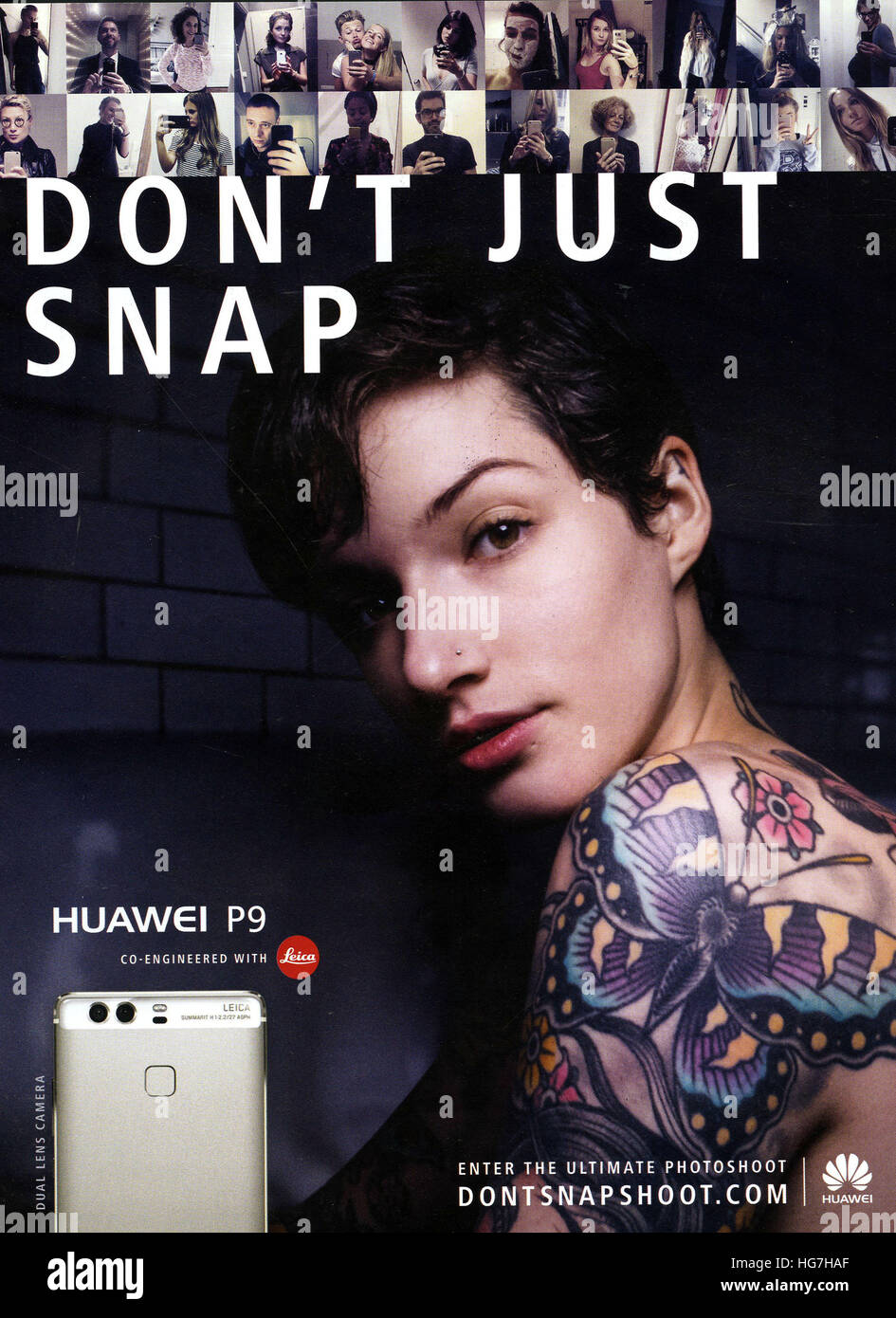 2010s UK Huawei Magazine Advert Stock Photo - Alamy