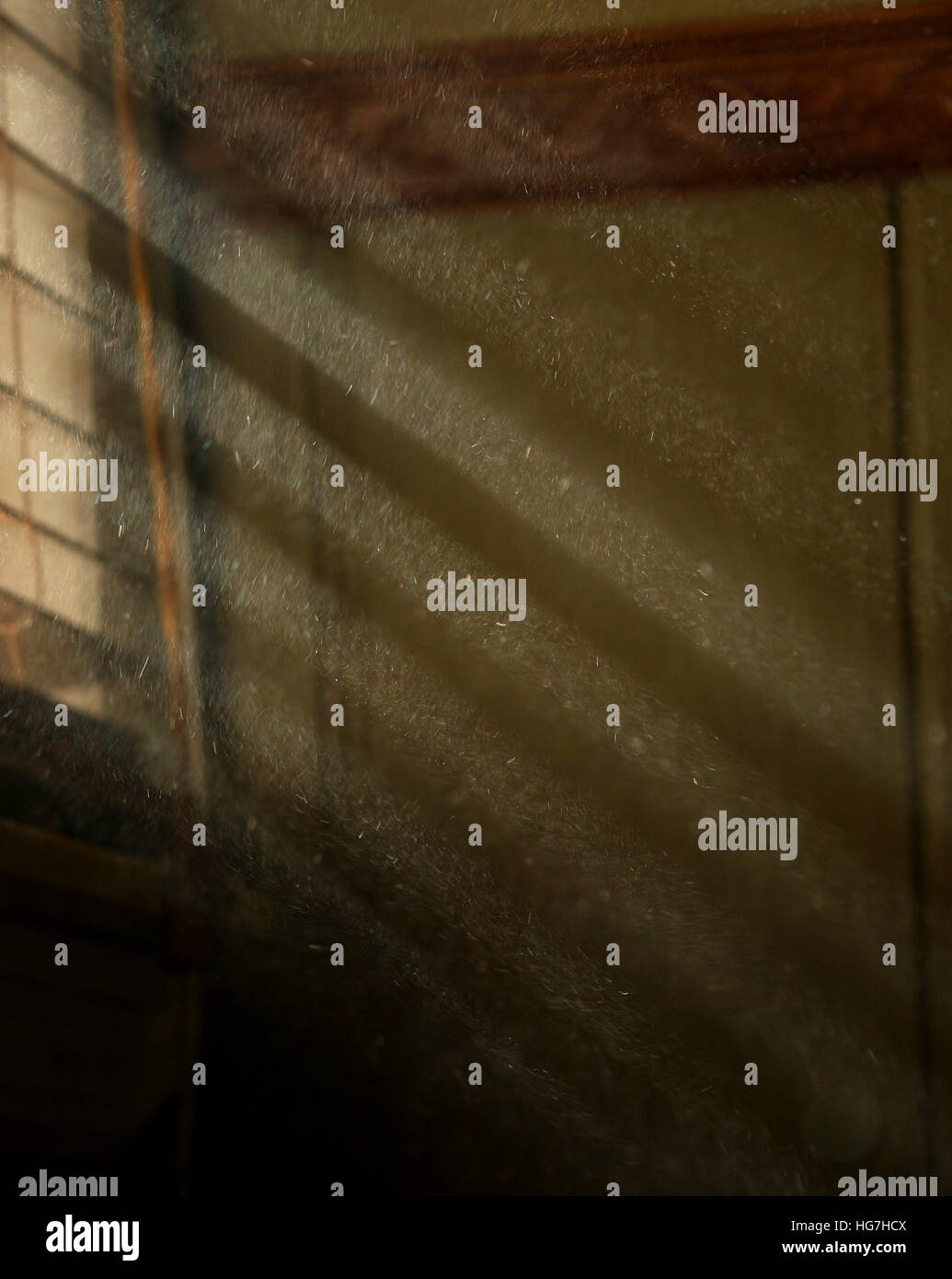 Dust in sunbeam through home window Stock Photo Alamy