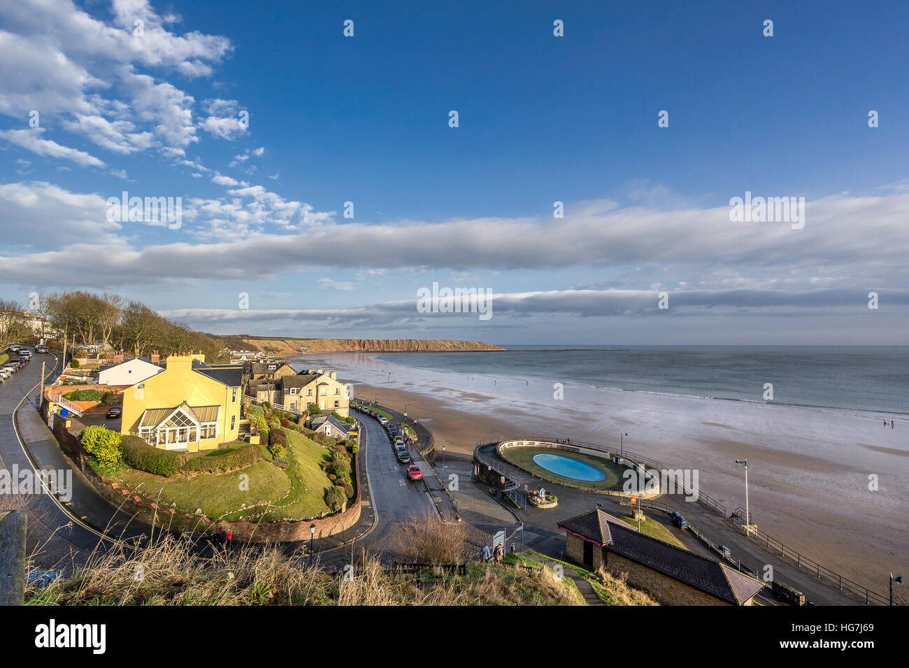 The beach in Filey Yorkshire Stock Photo