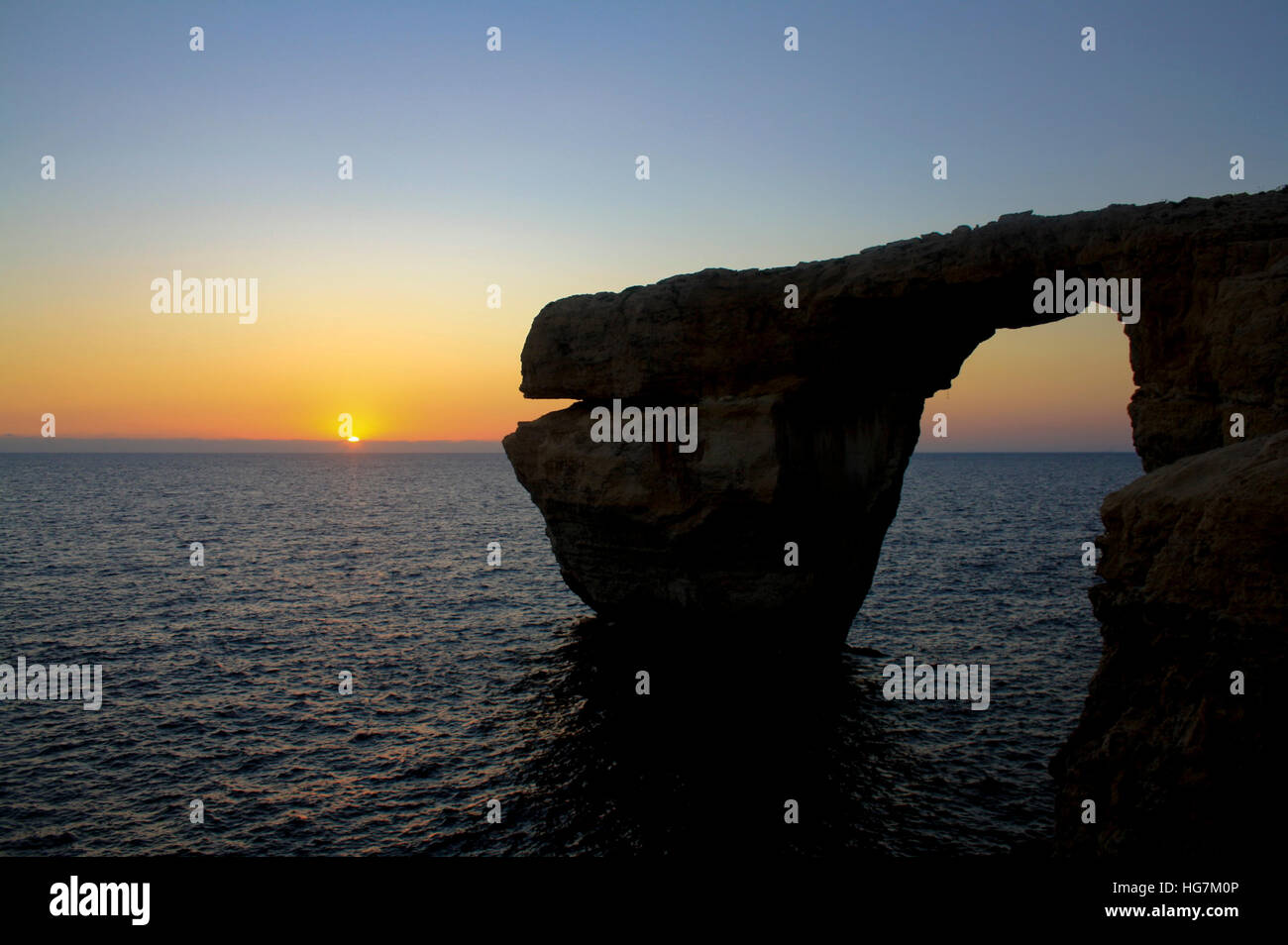 Malta's Azure Window Stock Photo