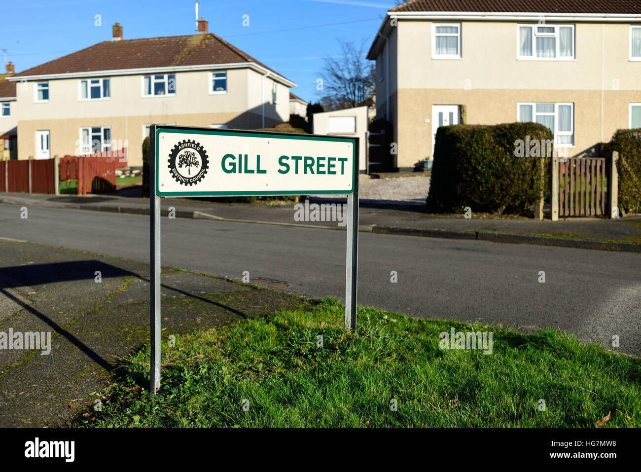 Selston,Nottinghamshire,UK.Gill street in Selston Stock Photo - Alamy