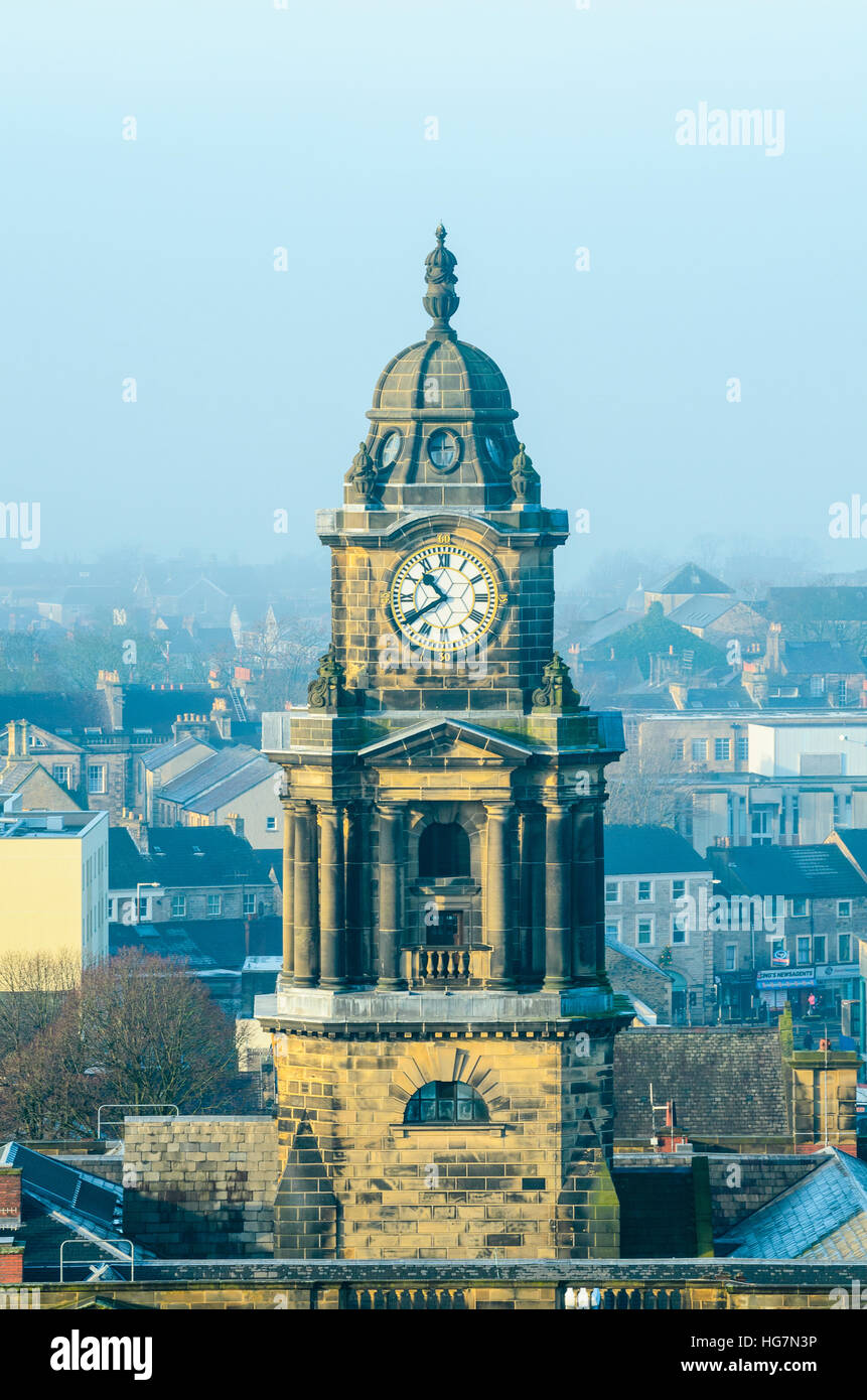 Town Hall clock in Lancaster England Stock Photo Alamy