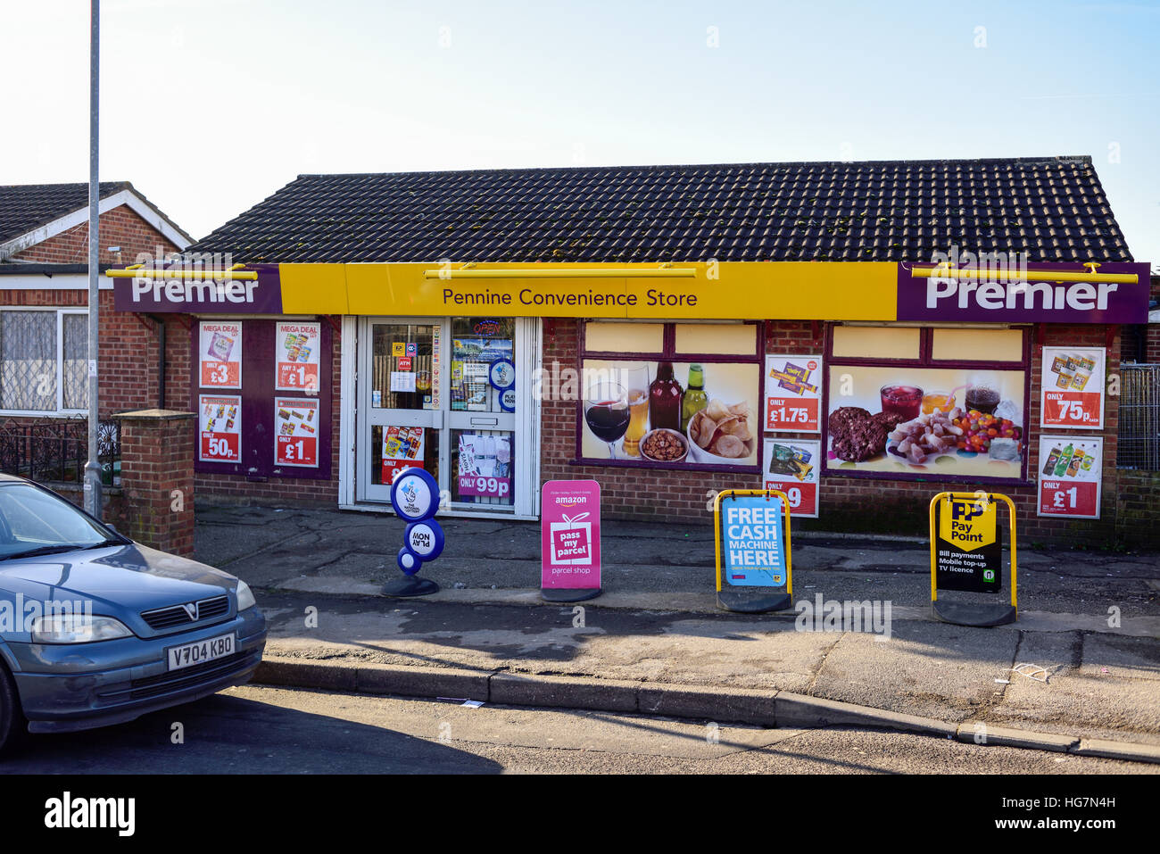 Selston,Nottinghamshire,UK.Premier convenience store Stock Photo Alamy