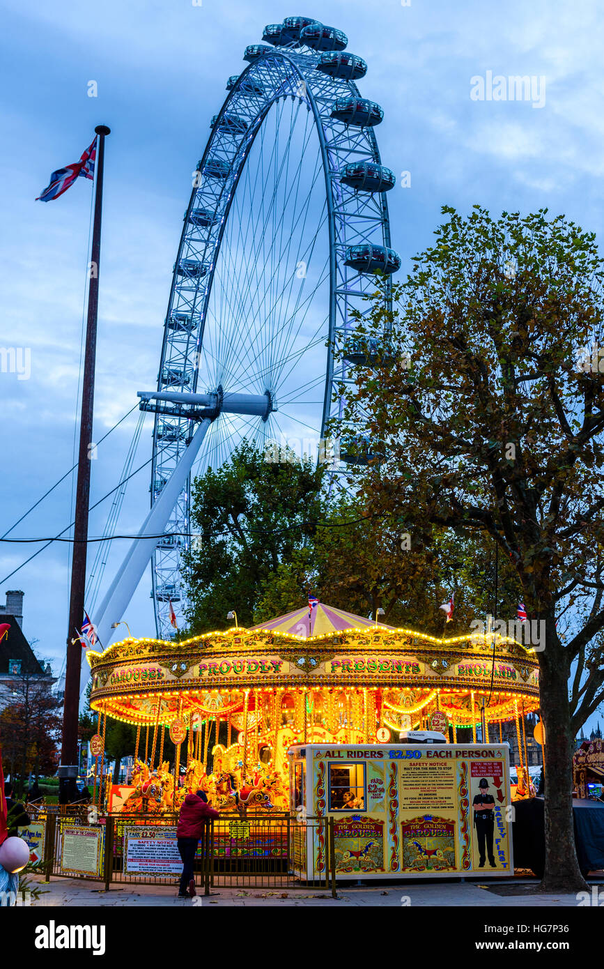 The Ferris wheel Golden Eye in London Stock Photo - Alamy