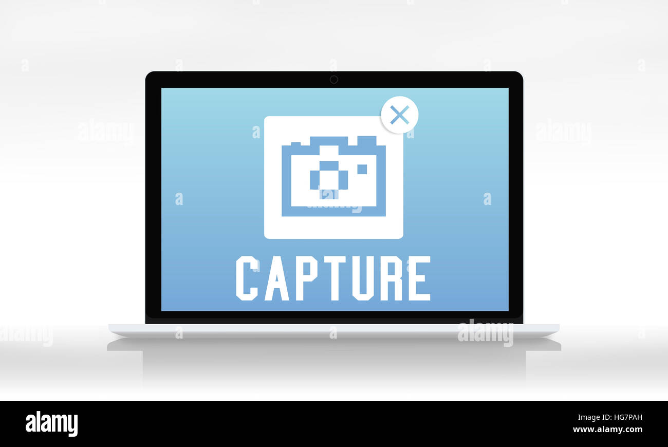 Capture Photographer Camera Icon Graphic Concept Stock Photo - Alamy