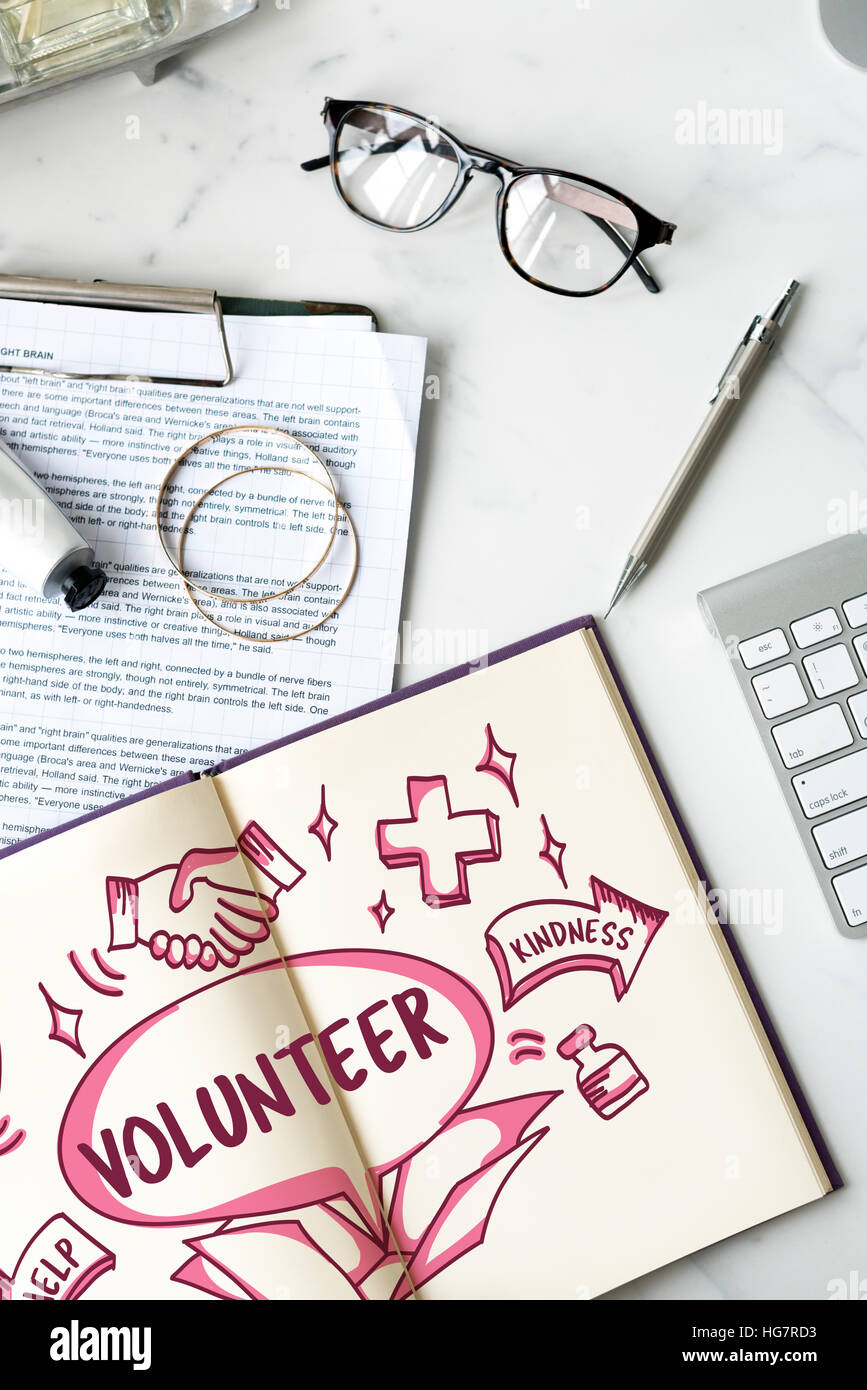 Support Donations Charity Volunteer Care Welfare Concept Stock Photo ...