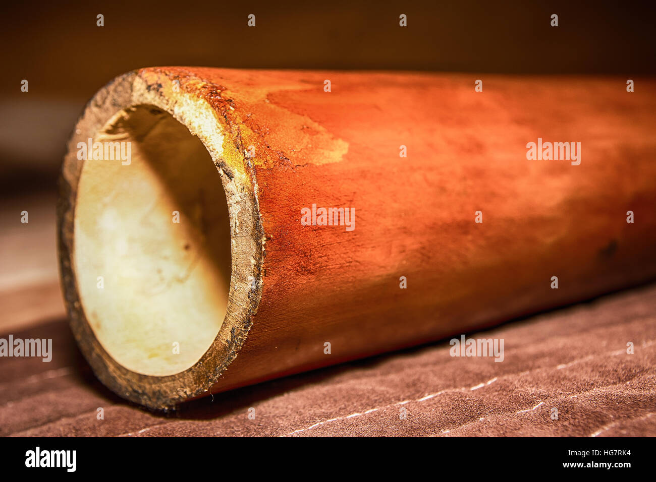 Didgeridoo traditional aboriginal instrument Stock Photo Alamy