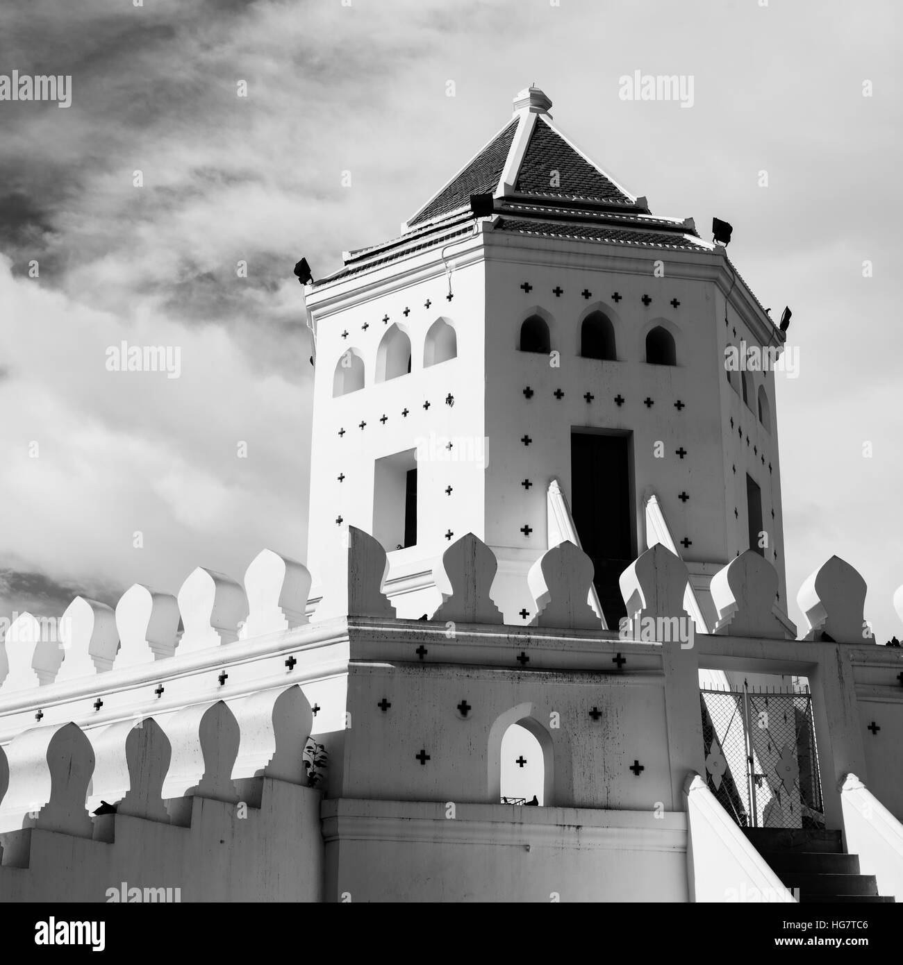 Thai Style Buddhist Temple Concept Stock Photo