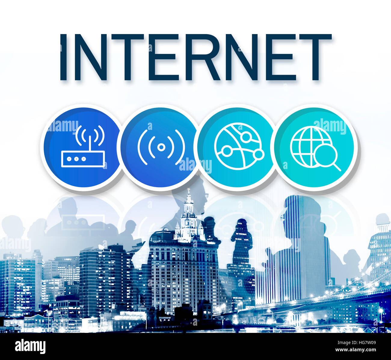 Internet Network Buttons Icon Concept Stock Photo - Alamy