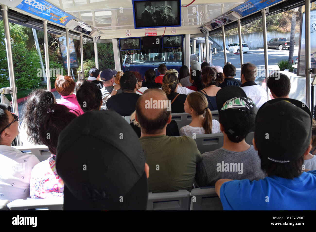 Universal Studios Tour Bus Stock Photo Alamy