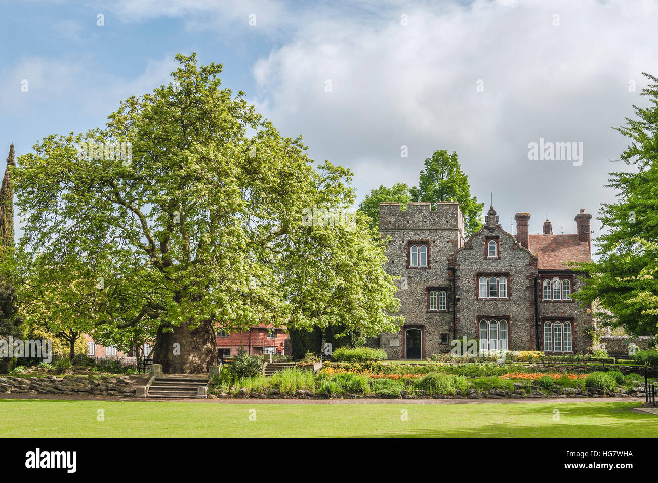 The Tower House at the Westgate Gardens in Canterbury, Kent, England Stock Photo