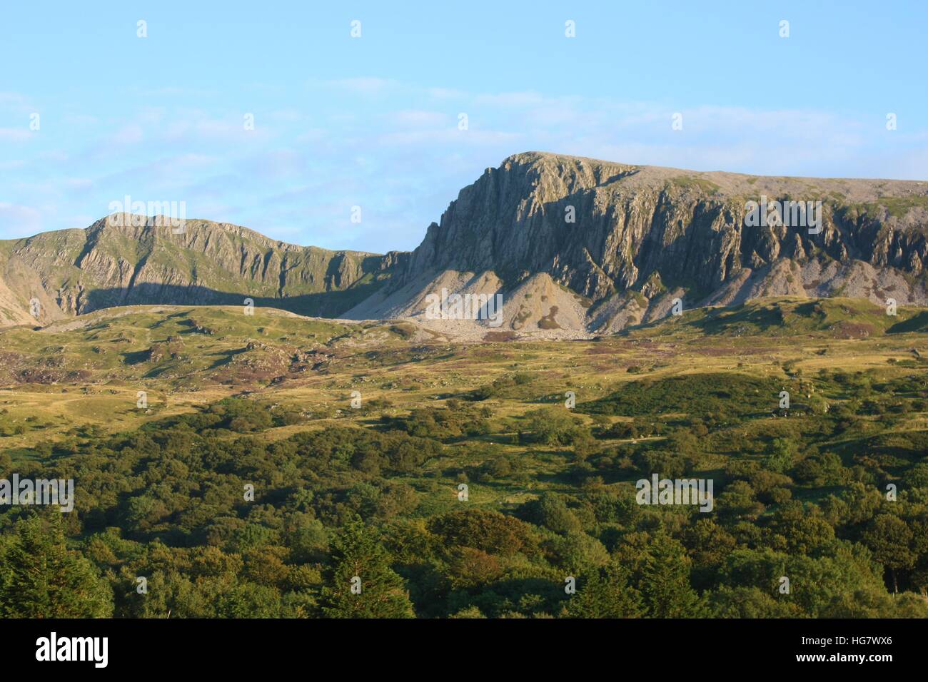 Cadair Idris Mountain range in Wales Stock Photo