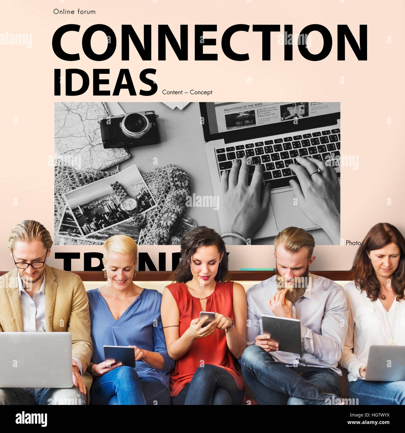 Social Media Blog Ideas Concept Stock Photo Alamy