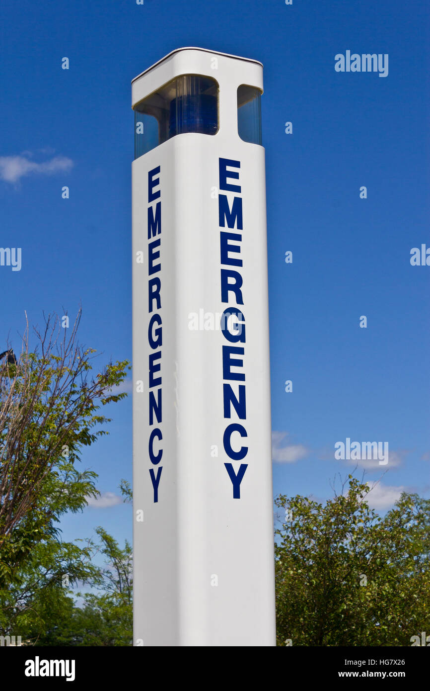 Emergency Entrance Beacon for a Local Hospital IX Stock Photo