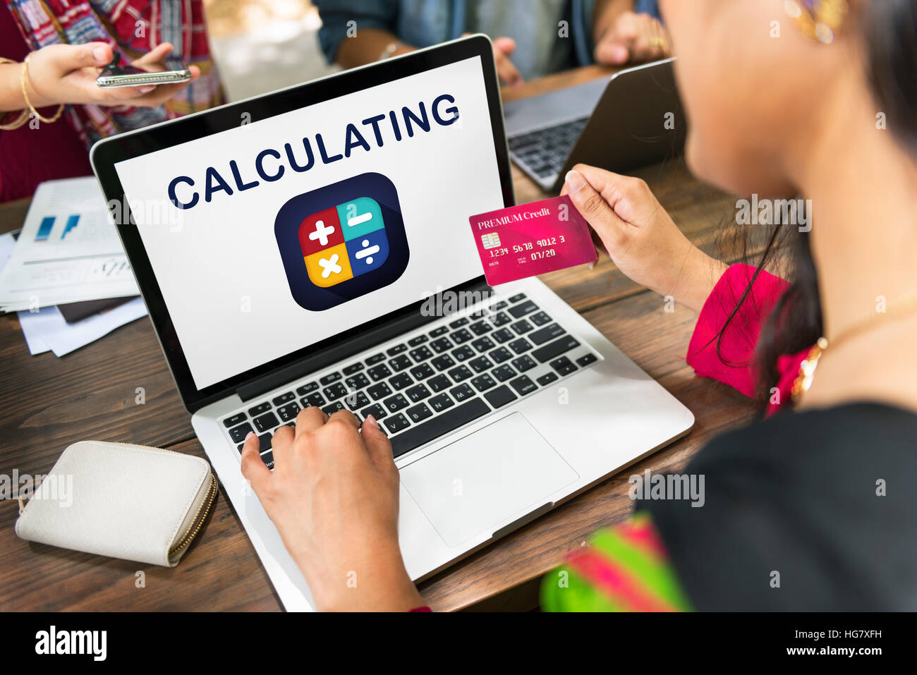 Calculator Financial Function Buttons Concept Stock Photo Alamy