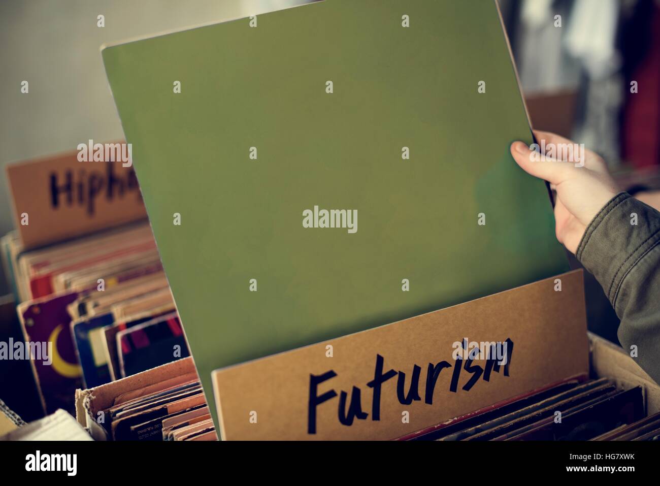 Futurism Music Audio Relaxation Rhythm Vinyl Concept Stock Photo