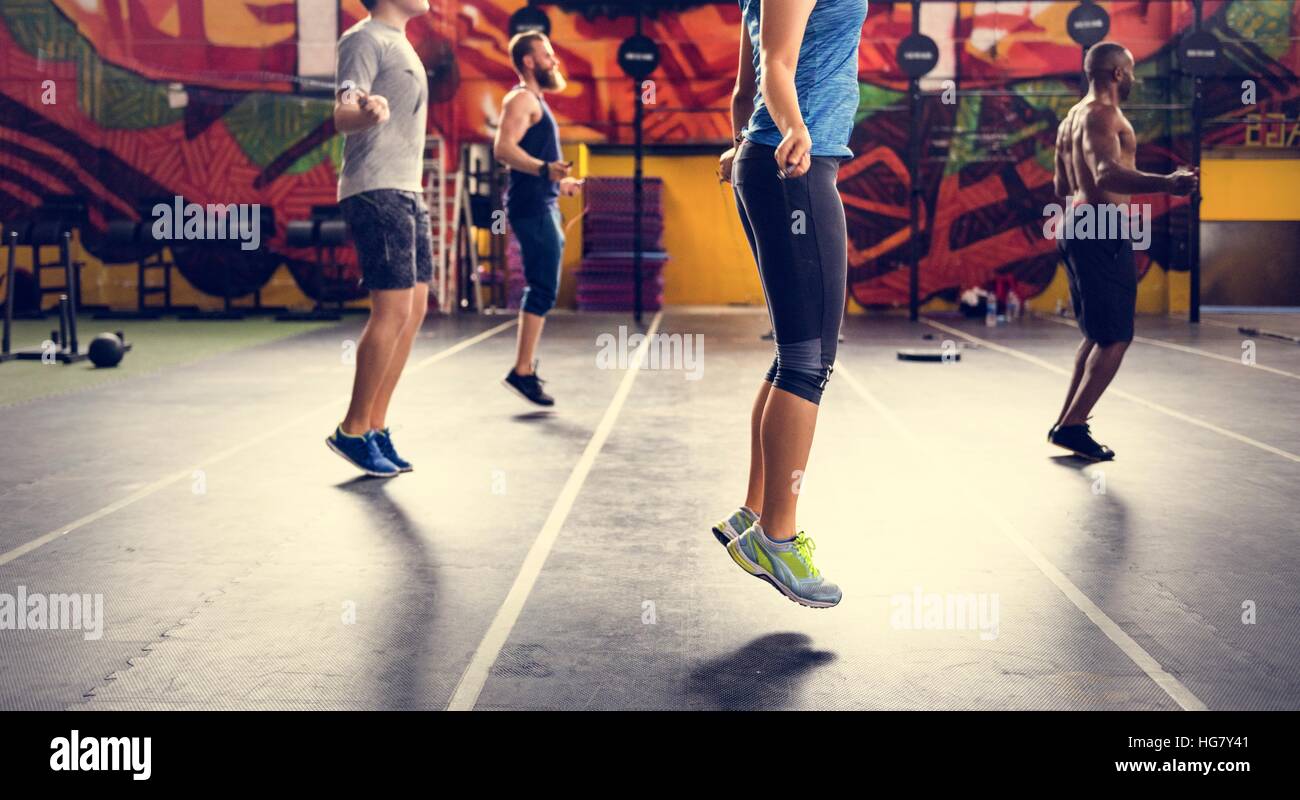 Active People Sport Workout Concept Stock Photo - Alamy