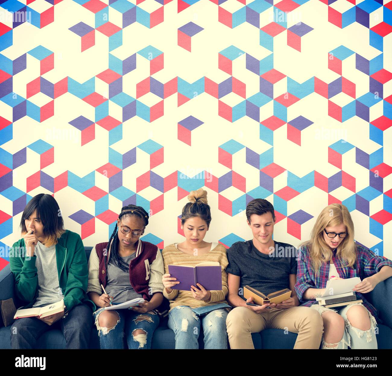 Diversity Young Teens People Friends Concept Stock Photo - Alamy
