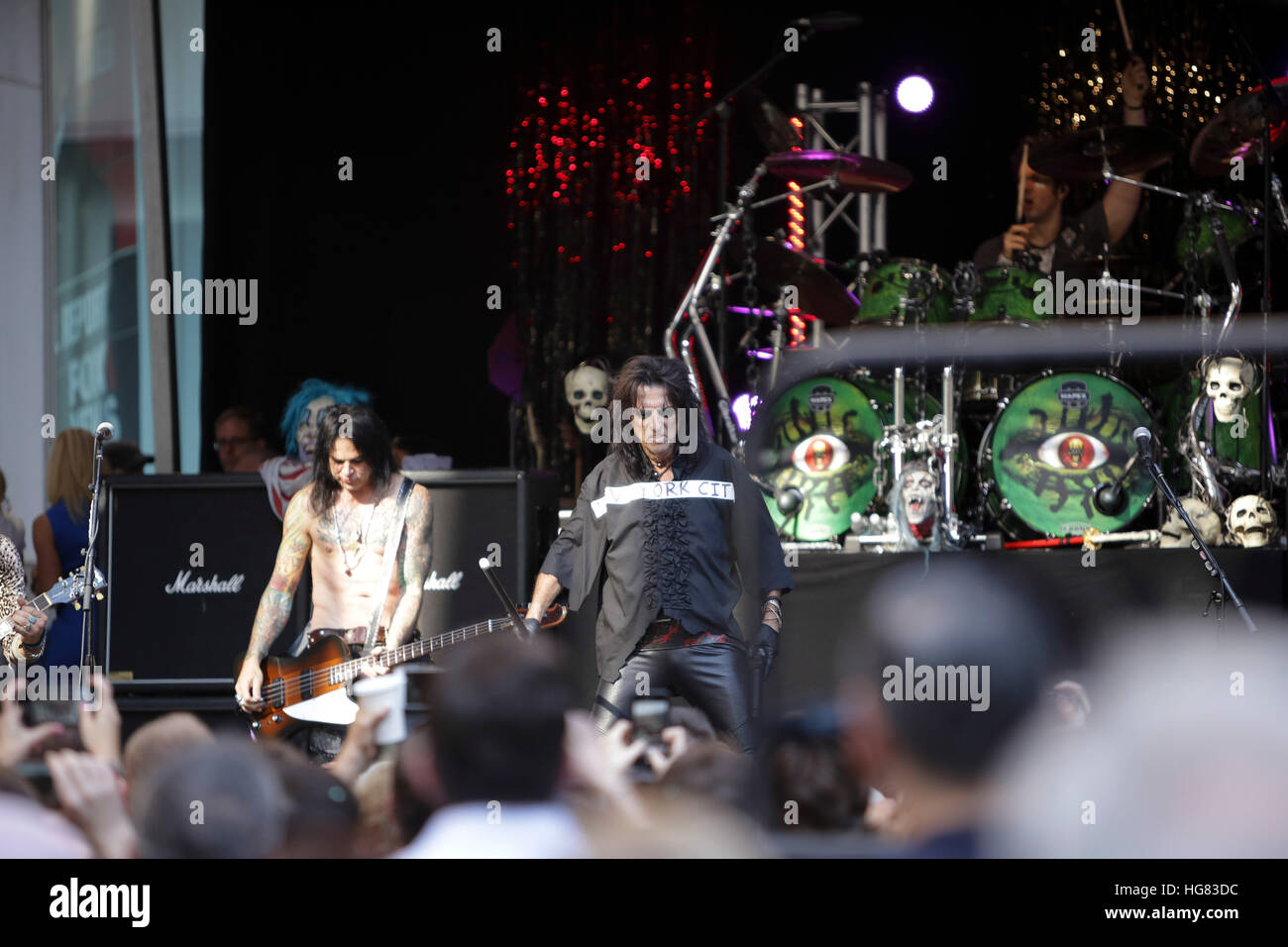 Alice Cooper performs as part of the Fox And Friends Summer Concert