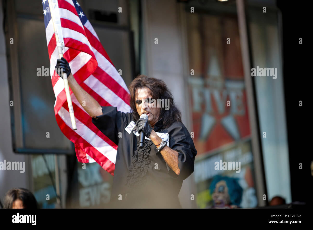 Alice Cooper performs as part of the Fox And Friends Summer Concert