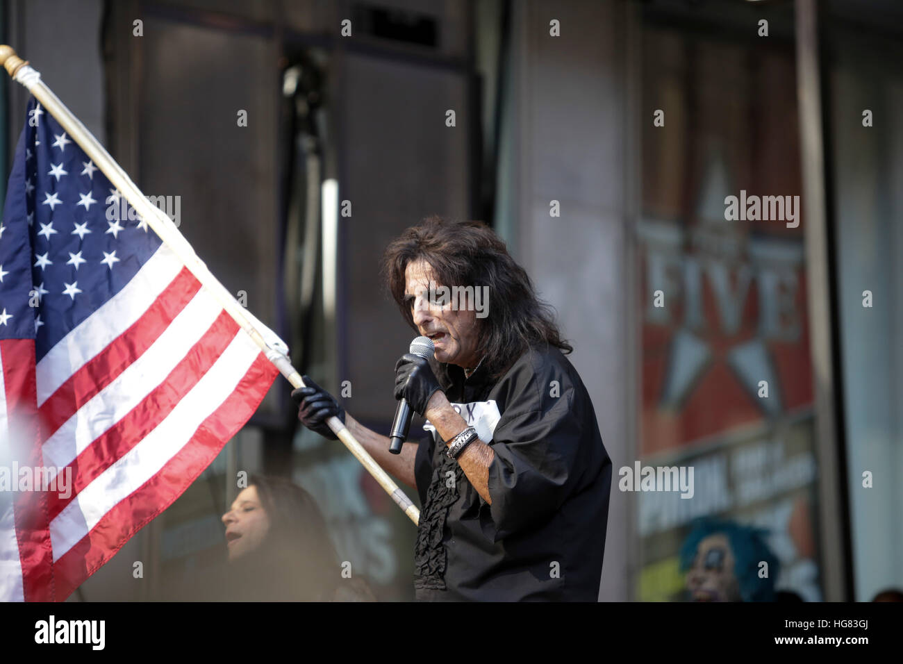 Alice Cooper performs as part of the Fox And Friends Summer Concert