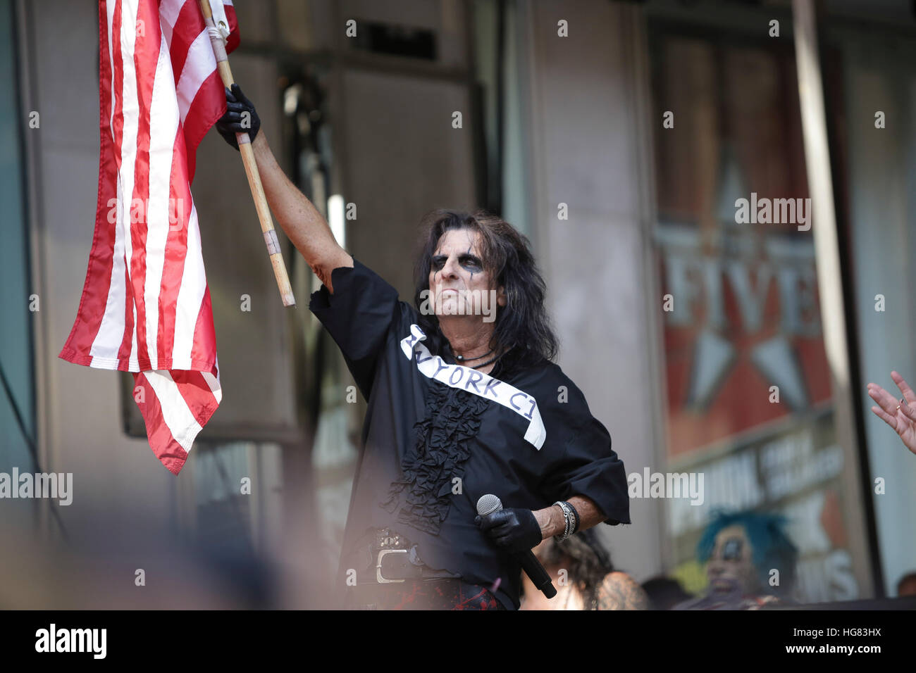 Alice Cooper performs as part of the Fox And Friends Summer Concert